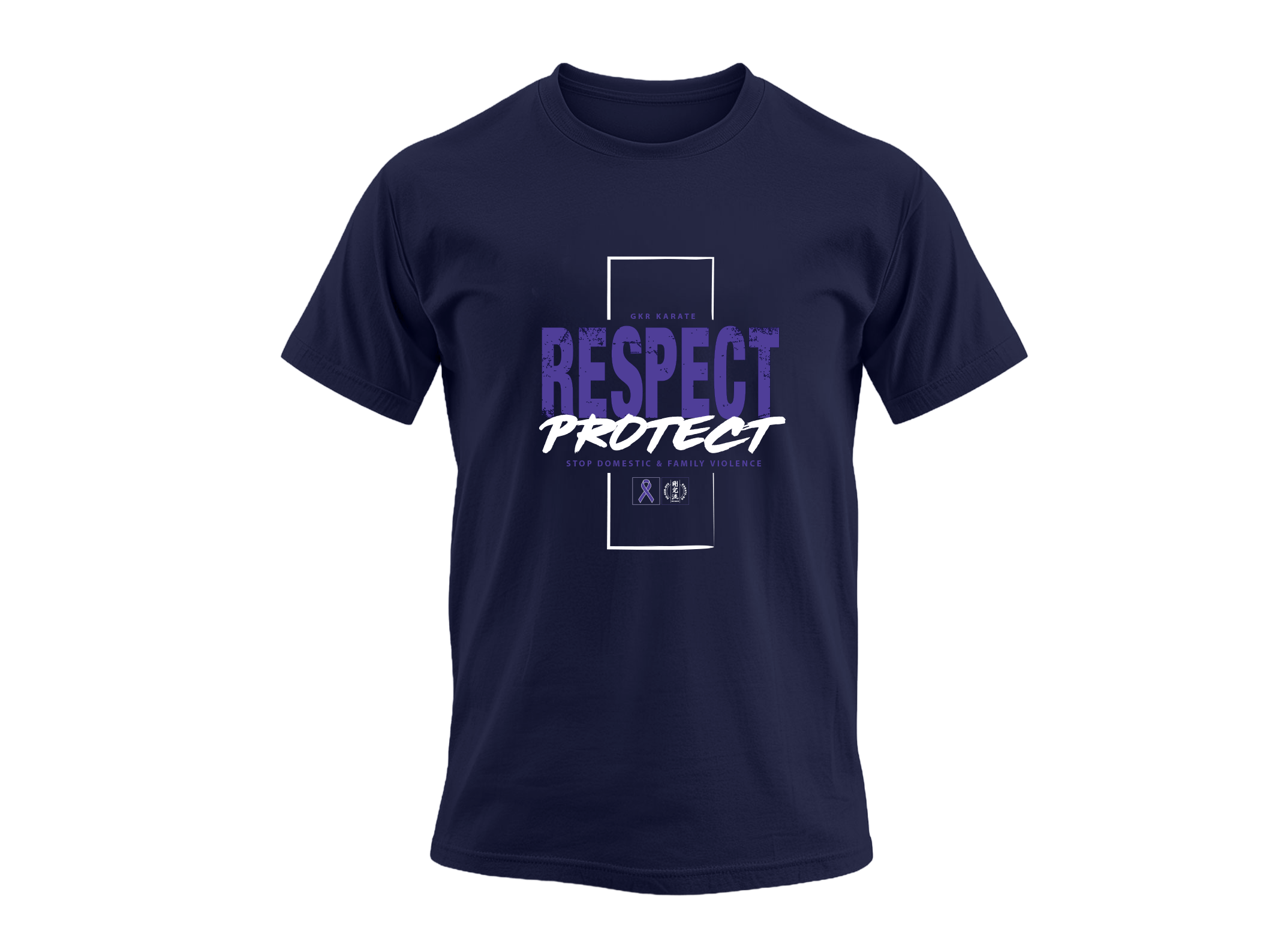 Stop Domestic and Family Violence - Navy Tee