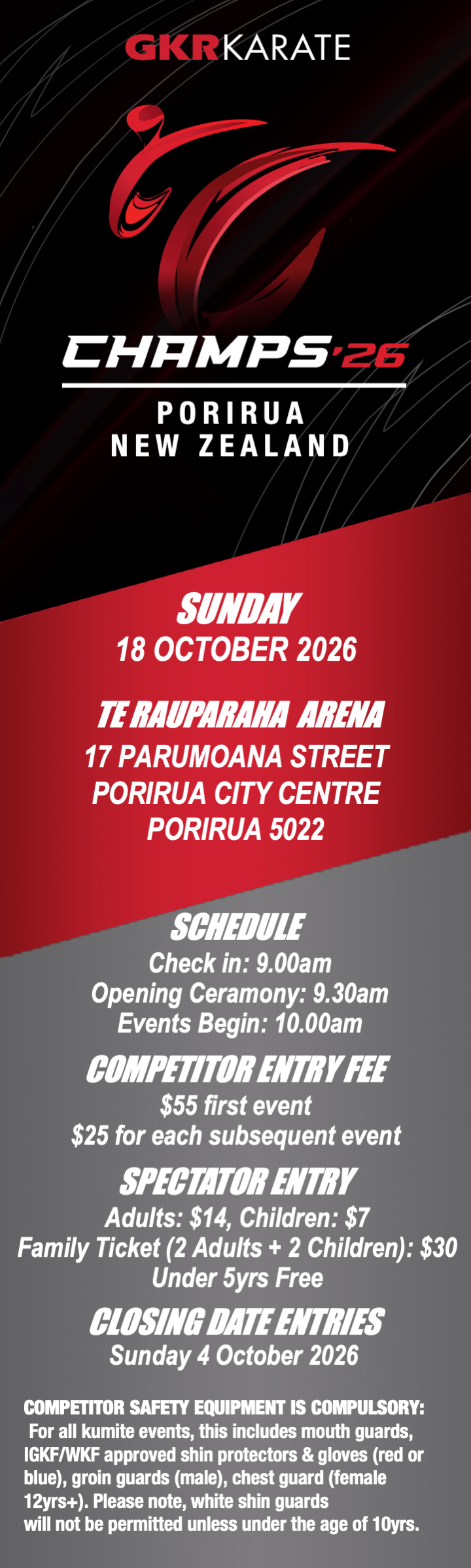 New Zealand National Championships 2026 Entry